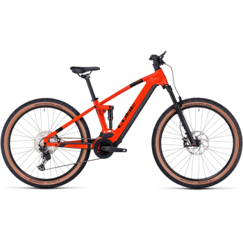 2024 Stereo Hybrid 120 Race 750 Electric Full Suspension Mountain Bike In Spark Orange
