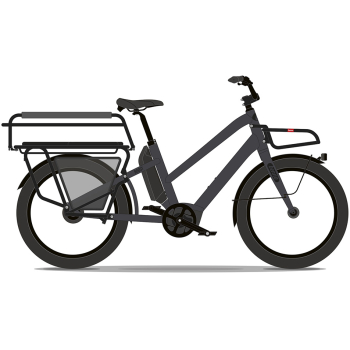 Boost CX EVO 4 Fully Loaded Easy On Electric Cargo Bike In Anthracite Grey