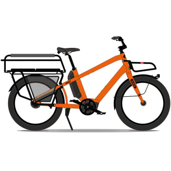Boost CX EVO 5 Family Kit Regular Electric Cargo Bike In Anthracite Grey Or Neon Orange