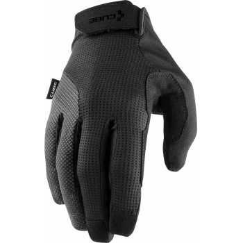 Comfort Long Finger Gloves in Black & Grey