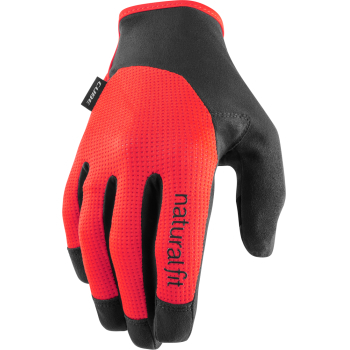 Gloves Long Finger X NF (Natural Fit) In Black & Red